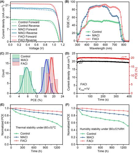 Dual function of formamidinium chloride additive improves the efficiency and stability of low-dimensional perovskite solar cells