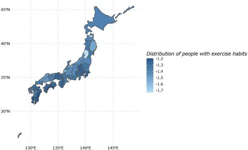 Factors associated with prefectural level physical activity in Japan: An ecological study