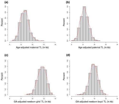 Effect of polygenic scores of telomere length alleles on telomere length in newborns and parents