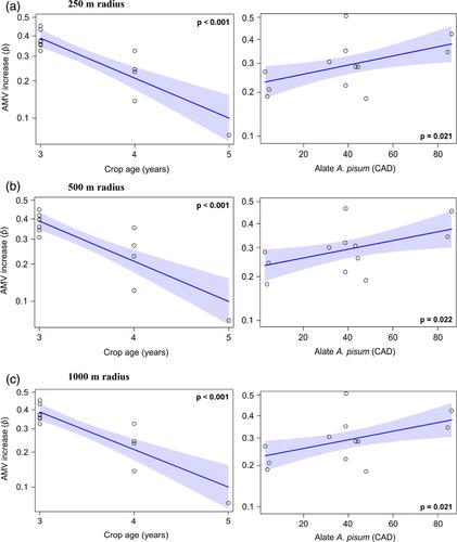 Crop age is the main driver affecting alfalfa mosaic virus: The predominant virus in the alfalfa virome