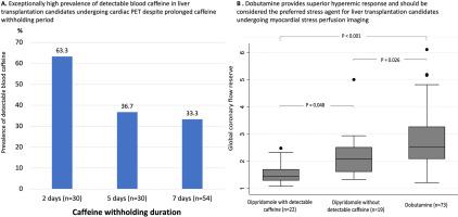 Quantitative myocardial perfusion in liver transplantation candidates: Poorly metabolized caffeine inhibition of vasodilatory stress