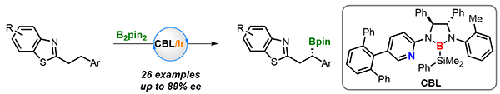 Benzothiazole-Directed Enantioselective Borylation of Secondary Benzylic C–H Bonds Using Iridium Catalysis