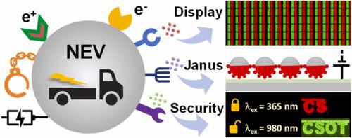 "Nanoscale electric vehicle" for the patterning of nanomaterials: Selective electrophoretic deposition of programmable silica composite nanoparticles