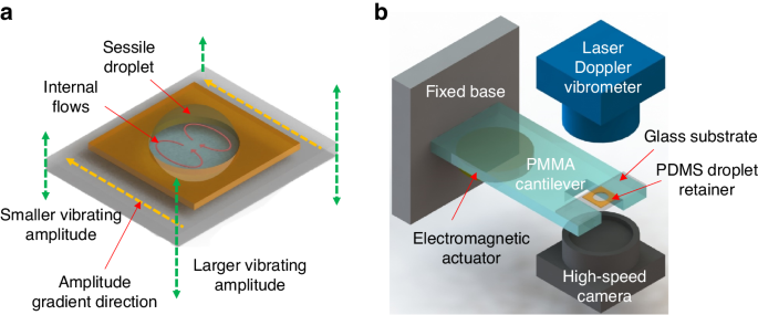 Internal flow in sessile droplets induced by substrate oscillation: towards enhanced mixing and mass transfer in microfluidic systems.