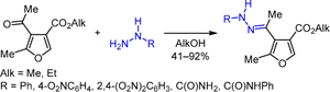 Synthesis and structure of new substituted furan-3-carboxylate hydrazones