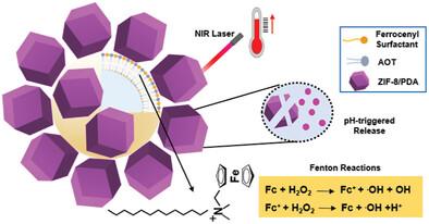 Stimuli-Responsive Nanoplatforms: ZIF-8-Decorated Ferrocenyl Surfactant-Based Vesicles for Synergistic Therapeutic Applications