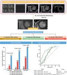 Incremental value of high-risk CMR attributes to predict adverse remodeling after ST-segment elevation myocardial infarction across LVEF categories.