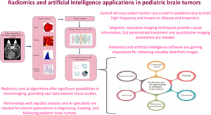 Radiomics and artificial intelligence applications in pediatric brain tumors.