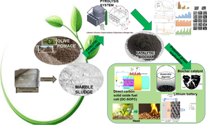 Alternative green application areas for olive pomace catalytic pyrolysis biochar obtained via marble sludge catalyst