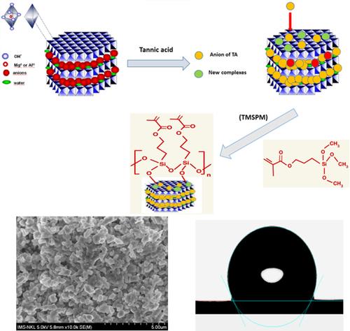 Modification of Hydrotalcite Loading Tannic Acid with Organic Silane and Application in Anticorrosive Epoxy Coating.