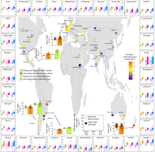 Global needs for nitrogen fertilizer to improve wheat yield under climate change