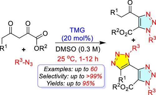 Direct Organocatalytic Chemoselective Synthesis of Pharmaceutically Active 1,2,3-Triazoles and 4,5′-Bitriazoles