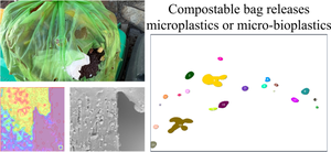 Characterising fragmentation of compostable bioplastic: releasing microplastics or small bioplastic debris