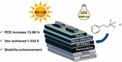 4F-Phenethylammonium chloride as a key component for interfacial engineering of wide-bandgap perovskite absorber