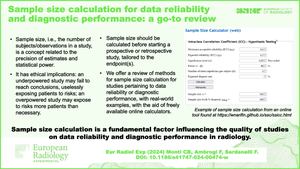 Sample size calculation for data reliability and diagnostic performance: a go-to review.