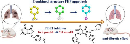 Discovery of highly potent phosphodiesterase-1 inhibitors by a combined-structure free energy perturbation approach