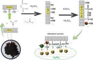 Adsorption and separation of lead ions in phosphoric acid by co-doped carbon nanotubes with sulfur, oxygen, and manganese