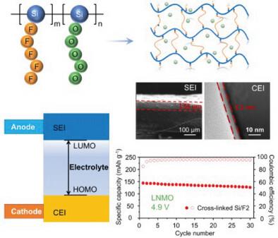 In Situ Hybrid Si/F Polymeric Network Electrolyte with Dual Interfacial Stability for High-Voltage Lithium Metal Batteries