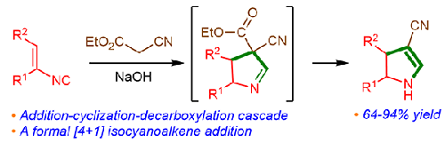 Isocyanoalkene Addition–Cyclization–Decarboxylation Cascades