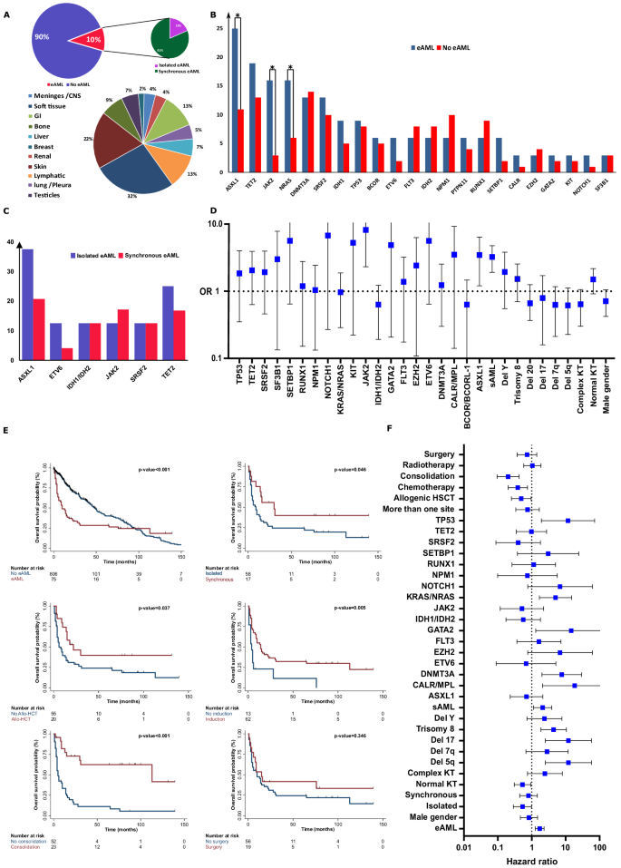 Clinical and molecular characteristics of extramedullary acute myeloid leukemias