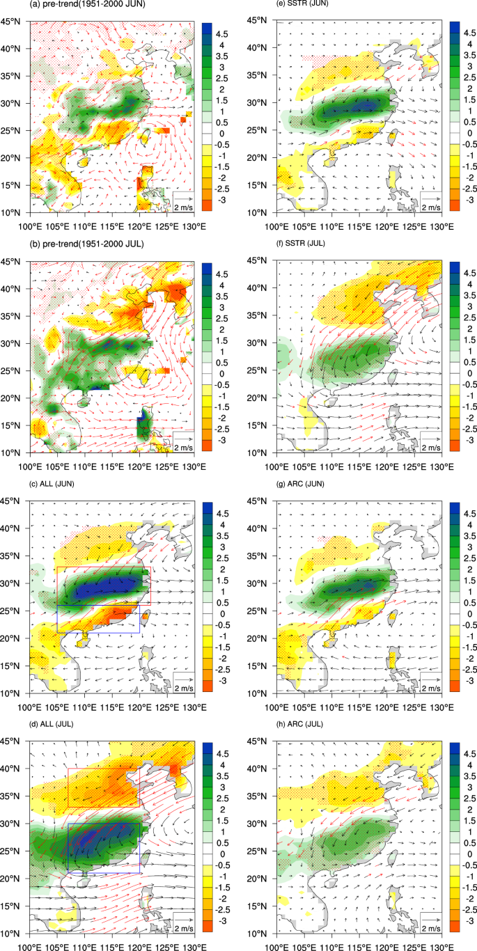 The role of Arctic sea ice loss in the interdecadal trends of the East Asian summer monsoon in a warming climate