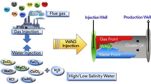 Hybrid EOR Performance Optimization through Flue Gas–Water Alternating Gas (WAG) Injection: Investigating the Synergistic Effects of Water Salinity and Flue Gas Incorporation