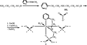 Synthesis and Structure of a Copper(II) Complex Based on N-2-(2-pyridyl)Ethyl-2-Aminoethanesulfonic Acid