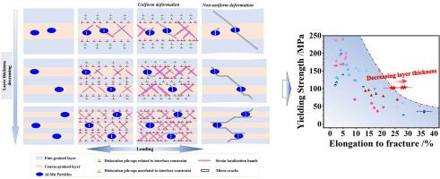 Effects of local strain on the plastic deformation and fracture mechanism of heterogeneous multilayered aluminum