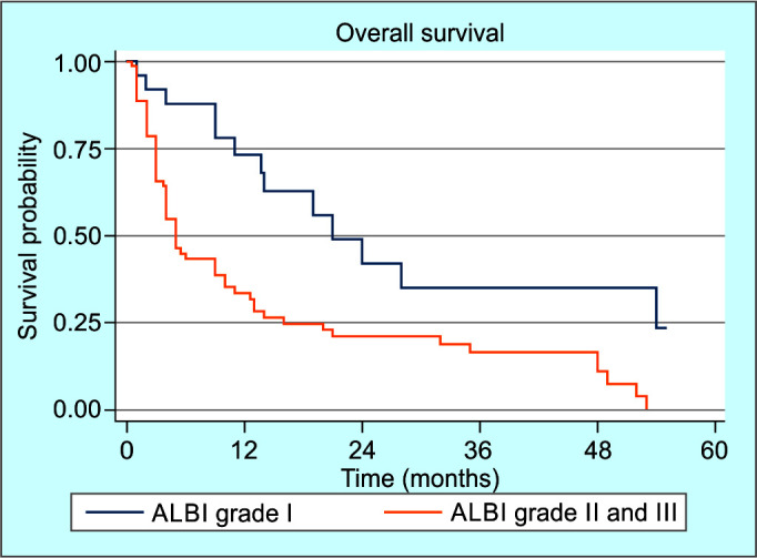 Overall Survival and the Impact of Albumin-bilirubin Grade in Patients with Advanced Hepatocellular Carcinoma: Data from a Tertiary Care Hospital in a Lower-middle-income Country.