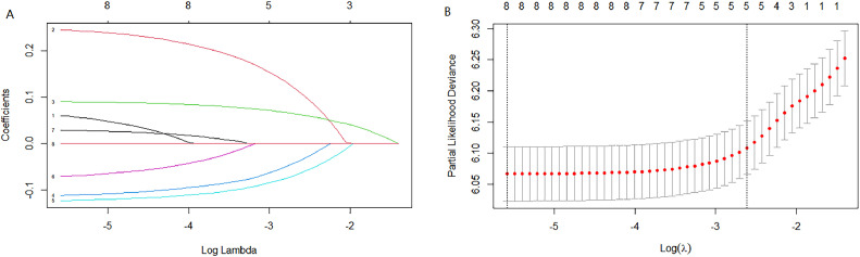 Construction of prognostic nomogram based on the SEER database for esophageal cancer patients.