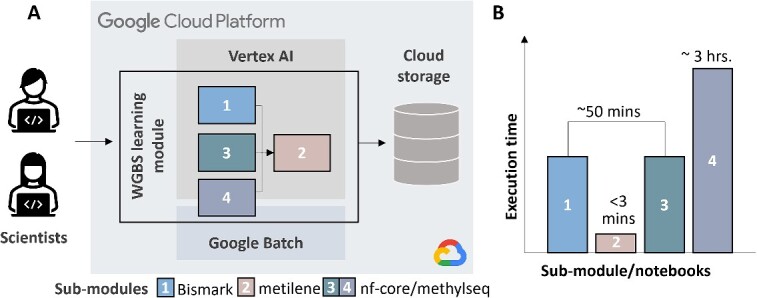 Whole-genome bisulfite sequencing data analysis learning module on Google Cloud Platform.