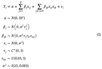 Linked shrinkage to improve estimation of interaction effects in regression models.