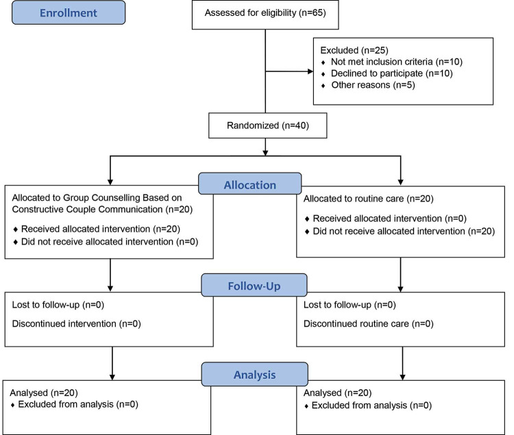 The Effect of Group Counselling based on Constructive Couple Communication on Perceived Spousal Support in Uterine and Cervical Cancer Survivors: A Randomized Control Trial.