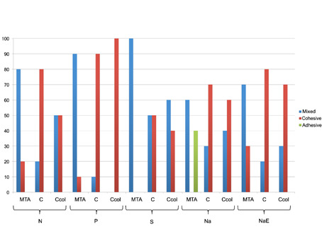 Effects of blood and root-dentin cleaning on the porosity and bond strength of a collagen bioceramic material.
