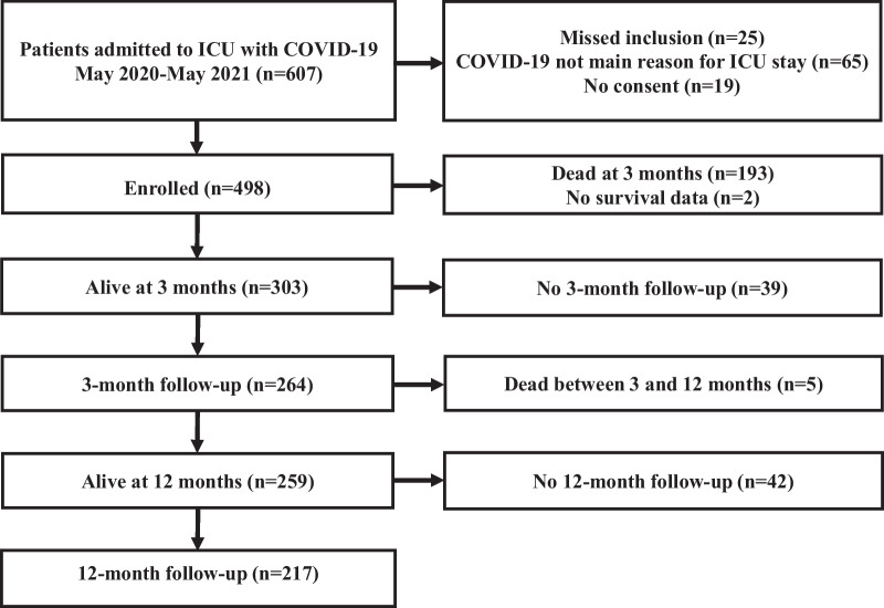 Increasing plasma calprotectin (S100A8/A9) is associated with 12-month mortality and unfavourable functional outcome in critically ill COVID-19 patients.