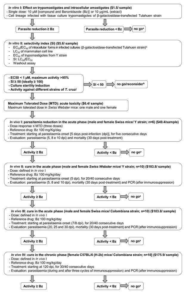 Drug screening and development cascade for Chagas disease: an update of in vitro and in vivo experimental models.