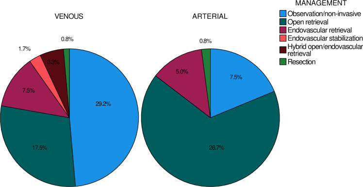 Diagnostic and therapeutic considerations in cases of civilian intravascular ballistic embolism: a review of case reports.