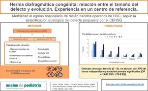 Hernia diafragmática congénita: relación entre el tamaño del defecto y evolución. Experiencia en un centro de referencia