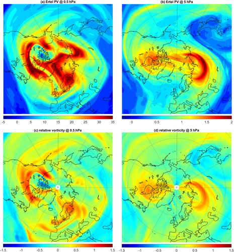 Cyclone-Like Features Within the Stratospheric Polar-Night Vortex