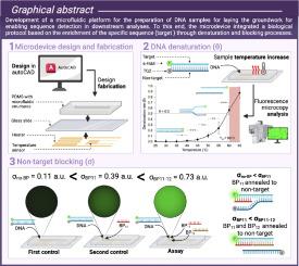 Efficient enrichment of free target sequences in an integrated microfluidic device for point-of-care detection systems