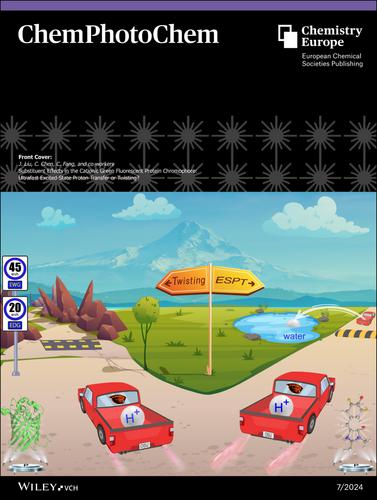 Front Cover: Substituent Effects in the Cationic Green Fluorescent Protein Chromophore: Ultrafast Excited-State Proton Transfer or Twisting? (ChemPhotoChem 7/2024)