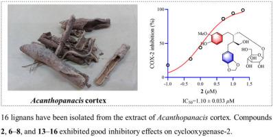 Identification of lignans as selective cyclooxygenase-2 inhibitors from the extract of Acanthopanacis cortex