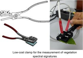 Low-cost clamp for the measurement of vegetation spectral signatures