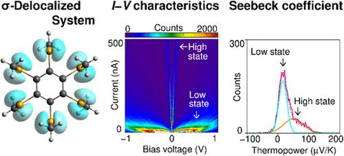 Charge Transport through Single-Molecule Junctions with σ-Delocalized Systems