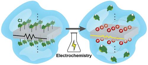 Electrochemical Doping of Two-Dimensional Superatomic Materials