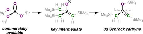 Decreasing the Bond Order between Vanadium and Oxo Ligand to Form 3d Schrock Carbynes