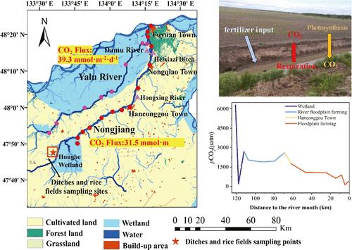 Production Mechanism and Emissions of CO2 in Water Networks of an Agricultural Watershed during Drainage Period