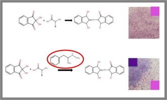 Presumptive drug identification by ninhydrin fingerprint analysis