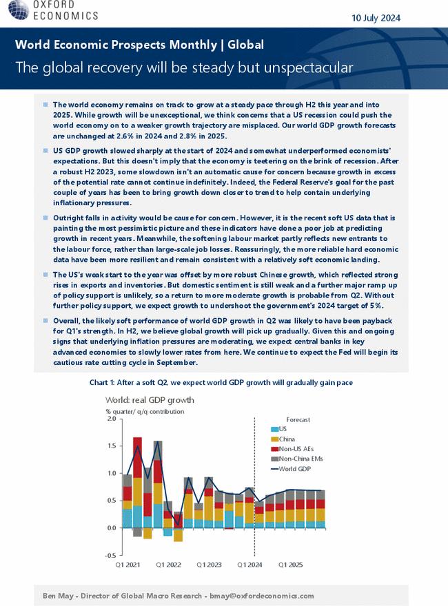 World Economic Prospects Monthly | Global