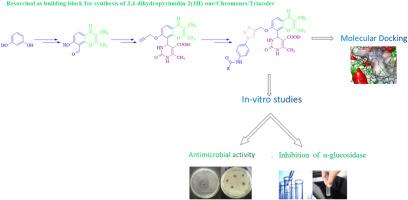 Design, synthesis and biological Evaluation of novel chromones having 3,4-dihydropyrimidin-2(1H)-one core at C-8 in combination with triazoles: New α-glucosidase inhibitors and anti-bacterial agents